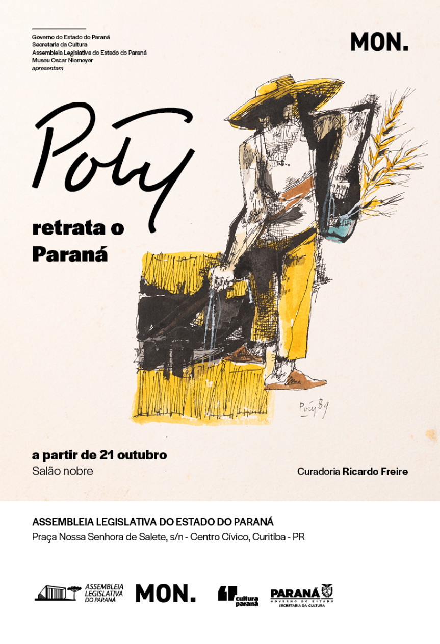 Assembleia Legislativa do Paraná | ALEP | Notícias > Assembleia Legislativa do Paraná abre exposição “Poty retrata o Paraná” em parceria com o Museu Oscar Niemeyer