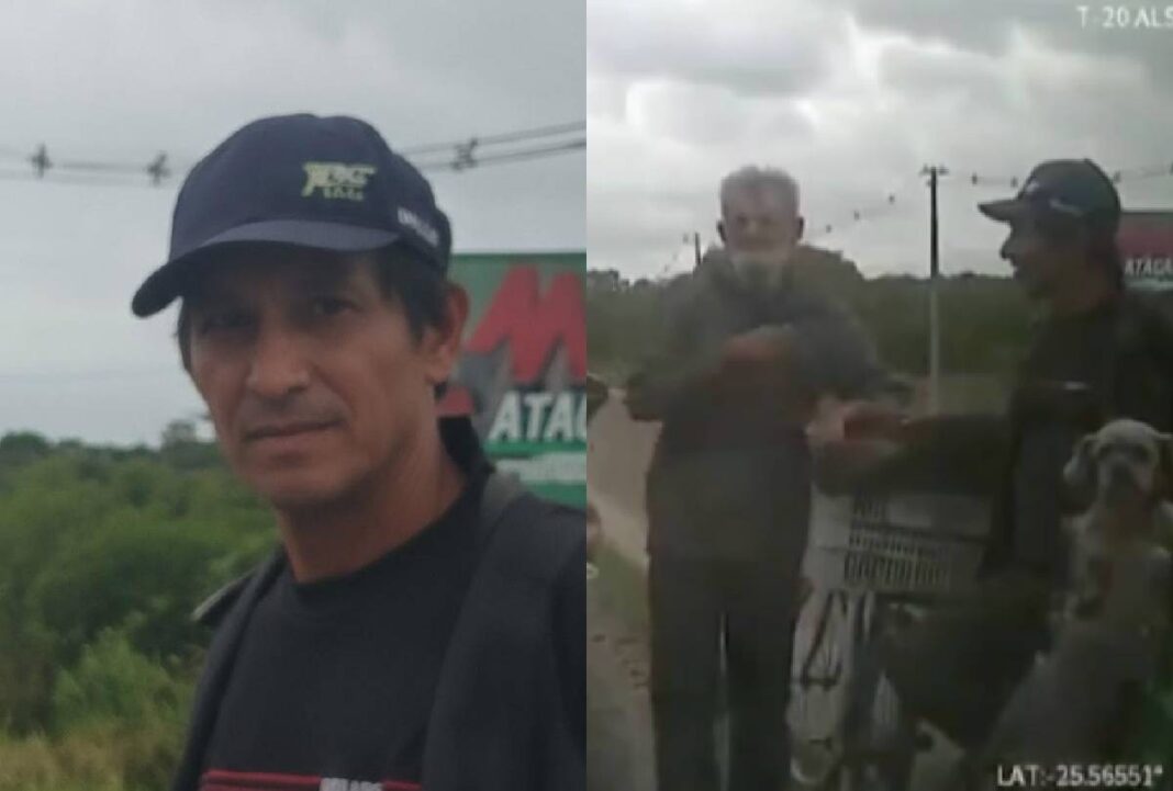 Polícia divulga imagens de suspeito de matar idoso na BR-116
