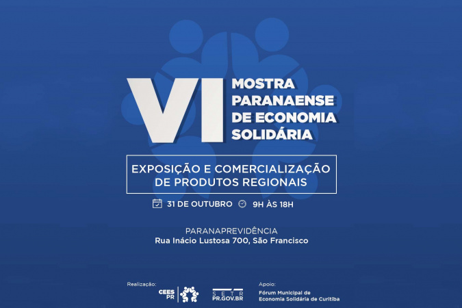 Mostra de economia solidária vai valorizar trabalho coletivo e produtos regionais