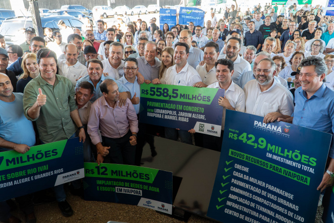 Governador inaugura acesso secundário a Ivaiporã e anuncia novos investimentos na cidade