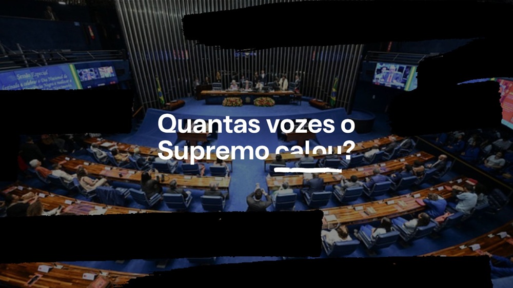 Mais de 1/3 do Senado quer saber quantas vozes o STF calou