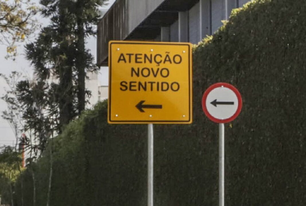Rua de Curitiba terá mudança no sentido nesta quarta-feira: veja