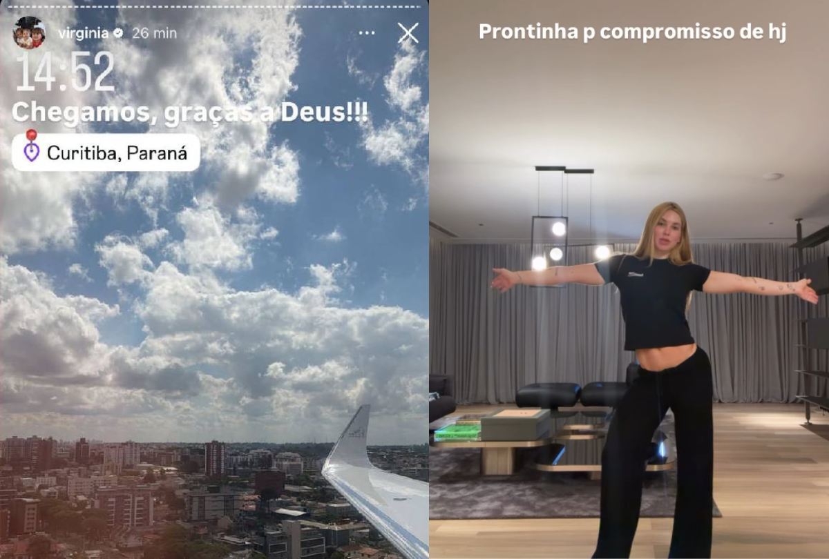 Virginia aparece de surpresa em Curitiba e deixa fãs alvoroçados
