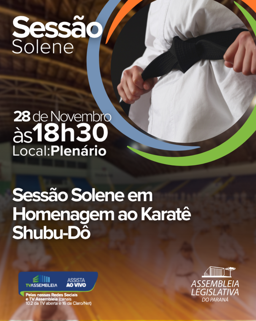 Assembleia Legislativa do Paraná | ALEP | Notícias > Em Sessão Solene, Assembleia Legislativa homenageia mestre que criou novo estilo de karatê