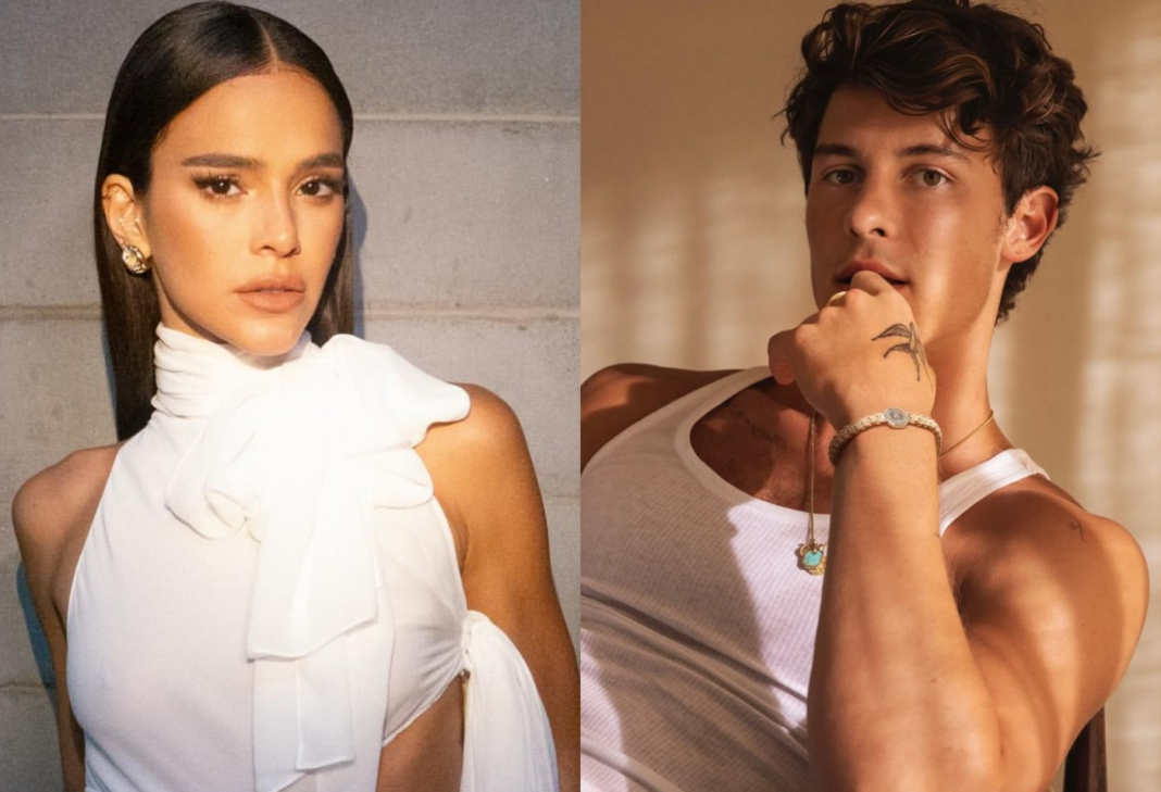 Bruna Marquezine e Shawn Mendes desembarcam juntos em Maceió; vídeo