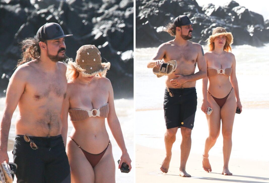 Recém-casado, Gabriel O Pensador curte dia de praia em Fernando de Noronha com a esposa