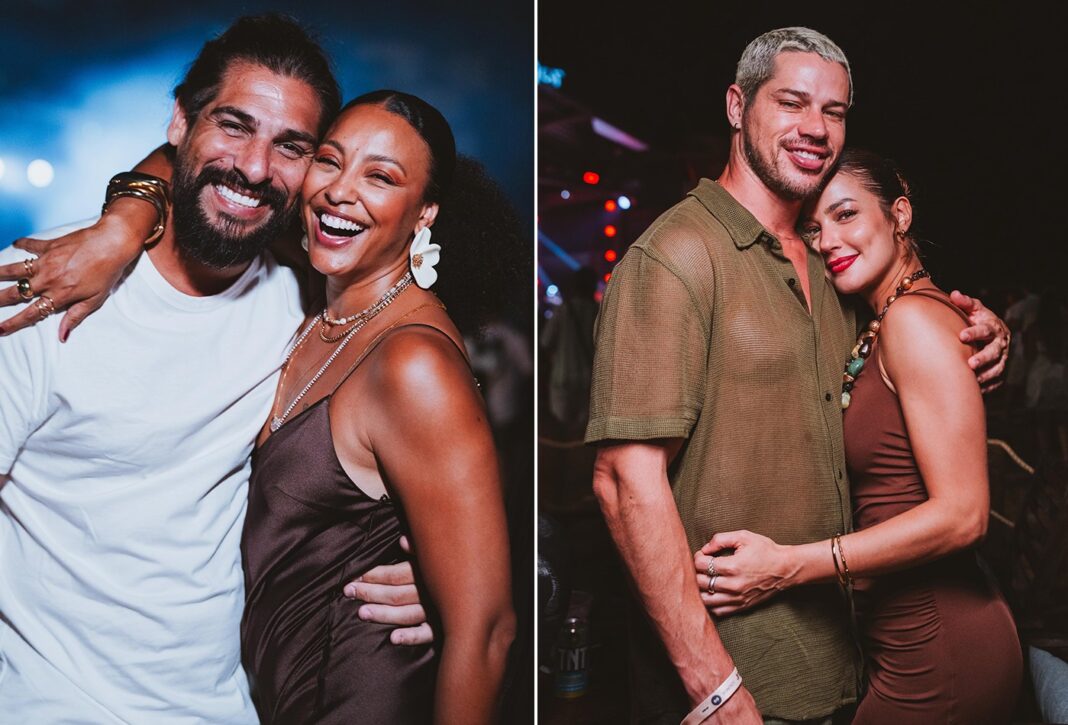 Sheron Menezzes, José Loreto, Galisteu e mais famosos curtem festa de Réveillon em Trancoso