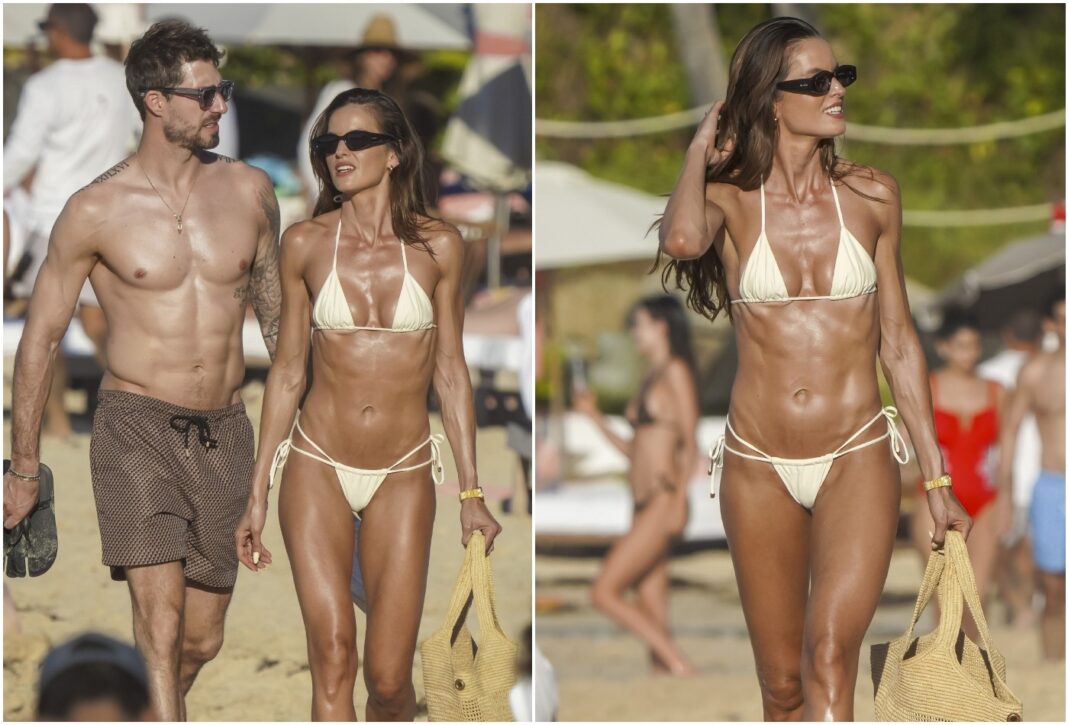 Izabel Goulart curte praia com goleiro alemão em ilha caribenha; fotos
