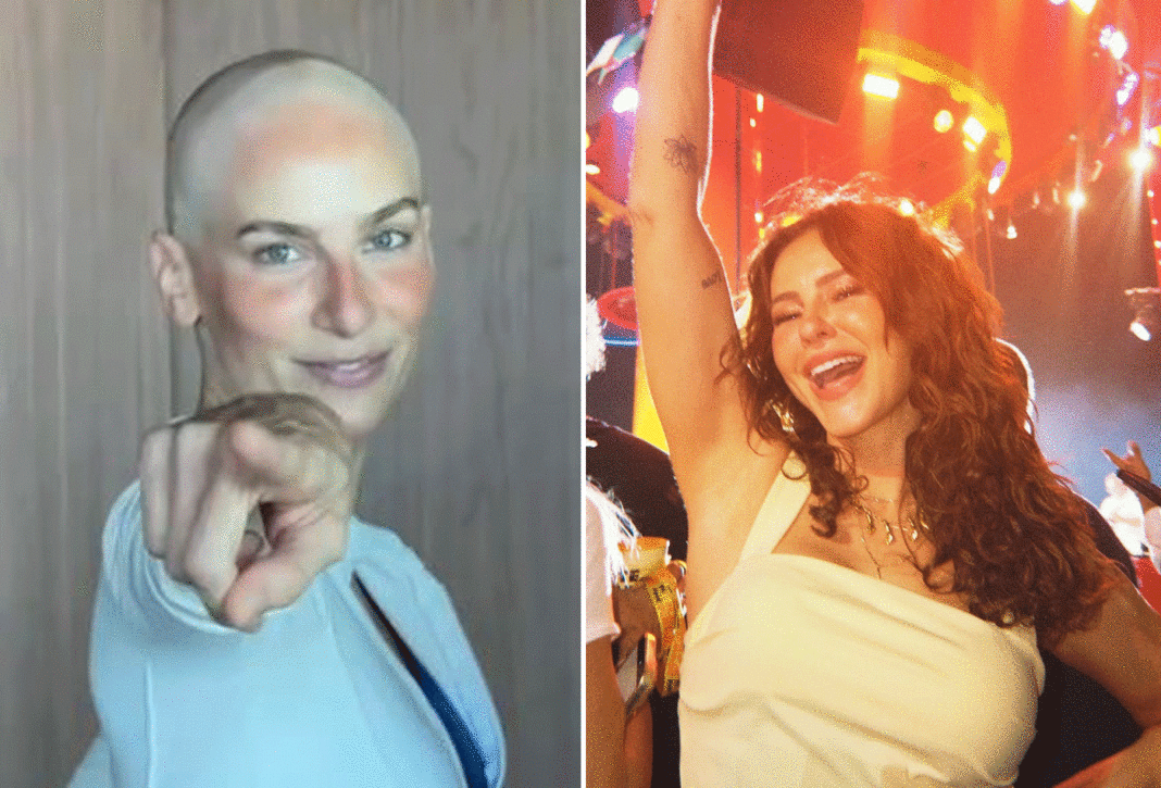 Em tratamento de câncer, atriz Dani Gondim samba e é elogiada por Paolla Oliveira: ‘Que alegria’