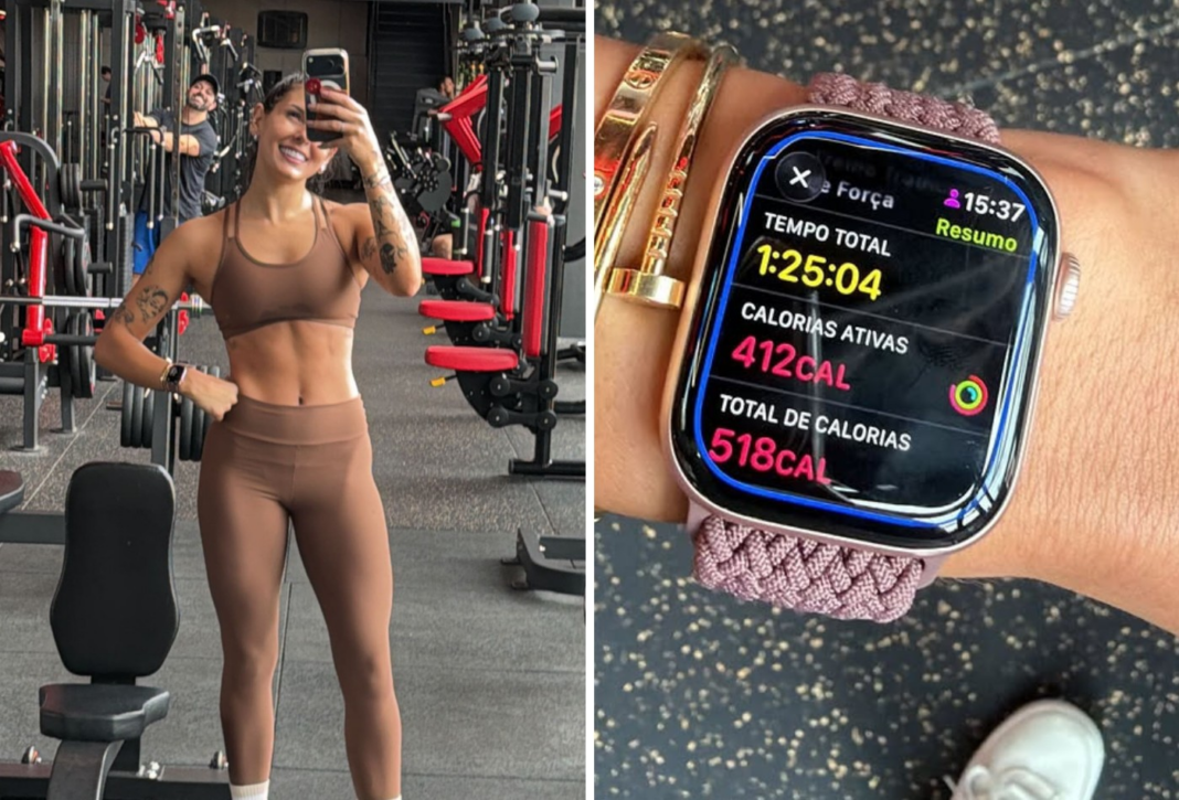 Ana Castela exibe corpo sarado e tempo de treino em meio a nova rotina fitness