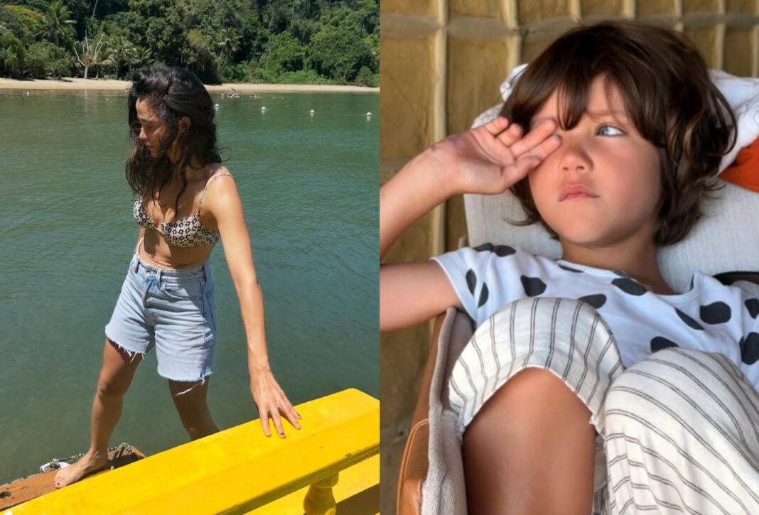 Famosos renovam o bronzeado com suas famílias no dia do Natal