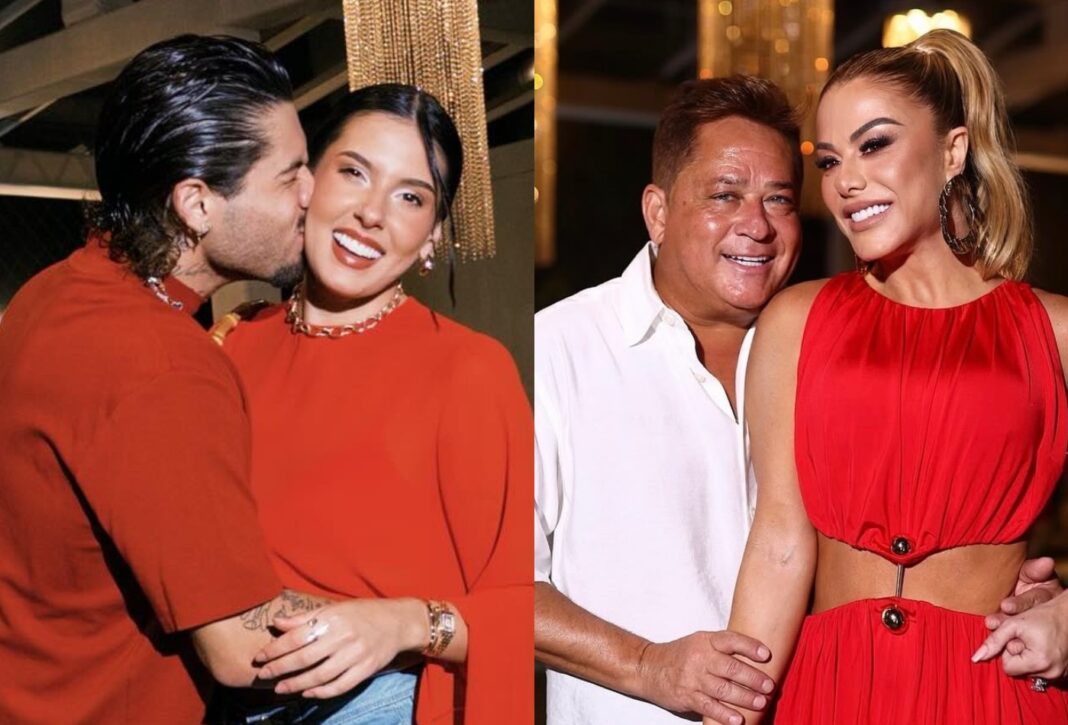 Ana Castela faz piada com fantasia de Leonardo para o Natal