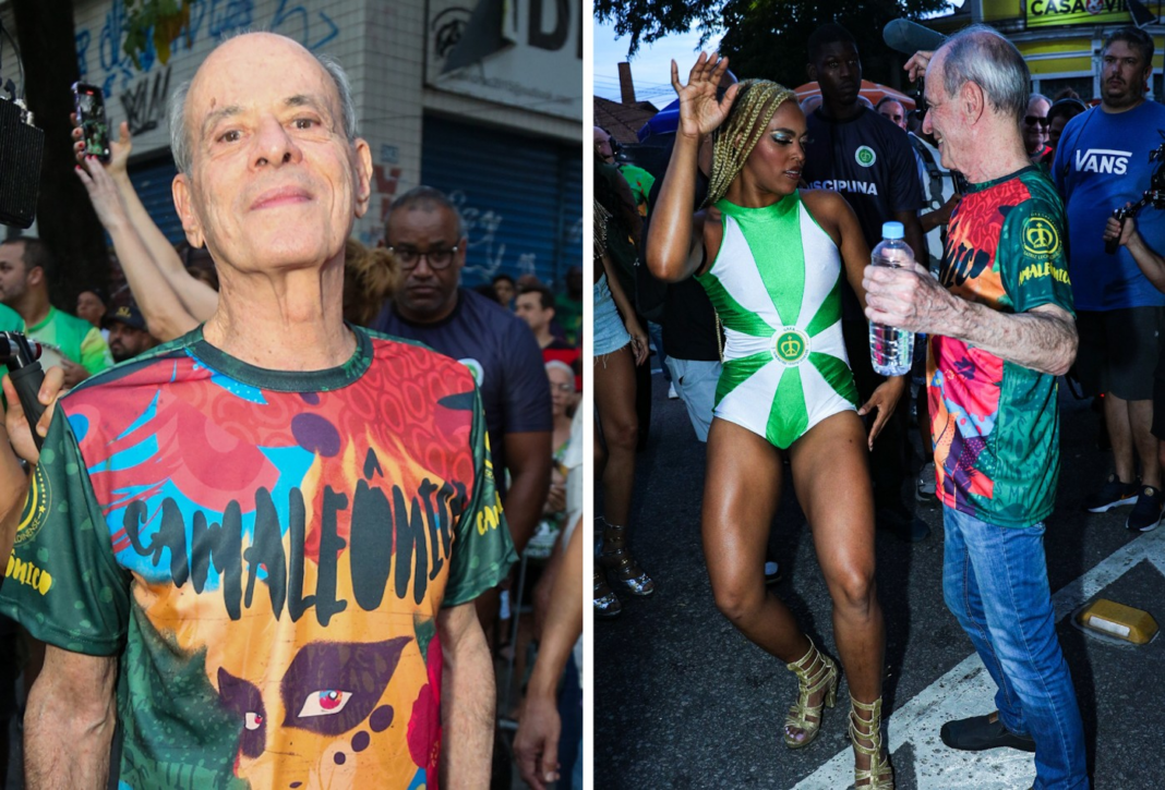 Enredo da escola, Ney Matogrosso causa euforia em ensaio da Imperatriz Leopoldinense