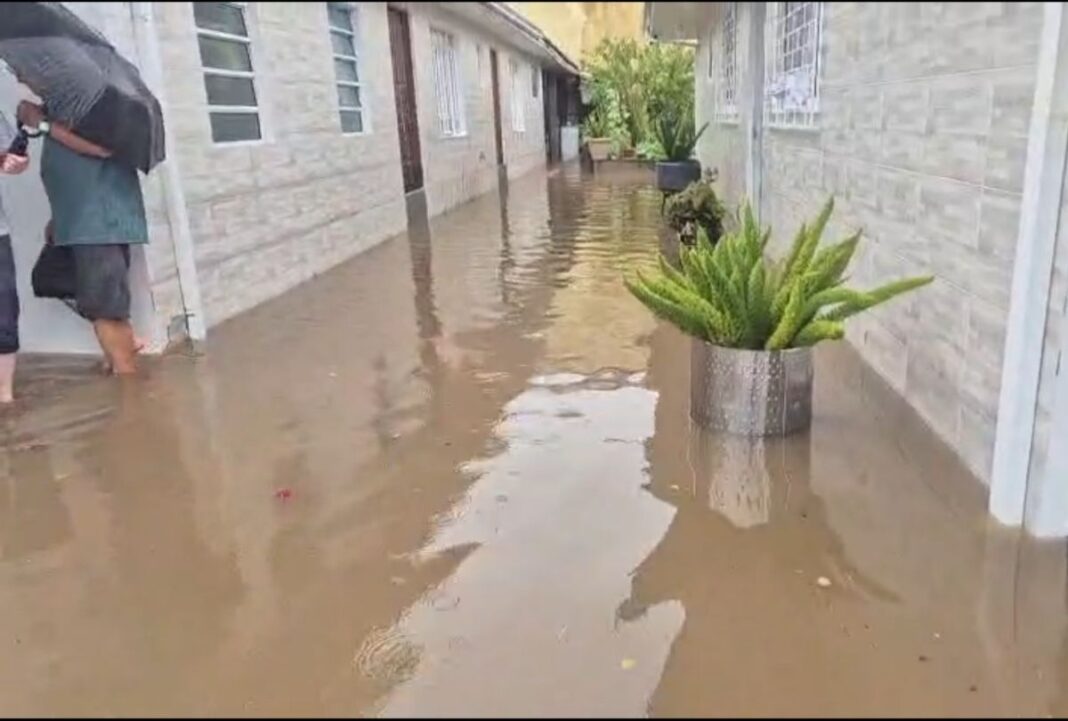 Bairros de Curitiba ficam submersos após chuvas fortes