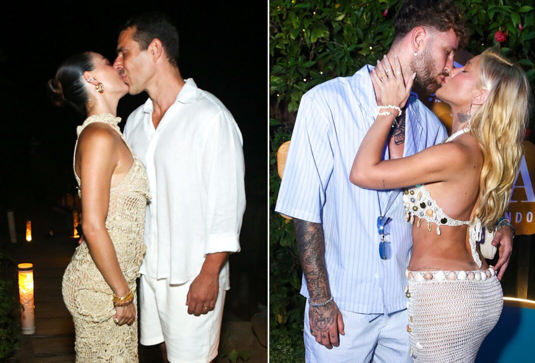 Isis e Buaiz, Karoline e Léo Pereira, e mais famosos curtem festa de Réveillon em Noronha