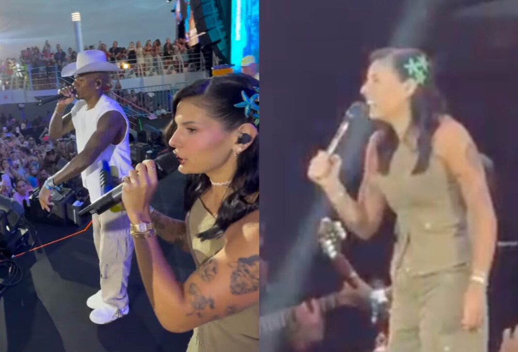 Ana Castela é questionada sobre Gustavo Mioto em navio, e reação da cantora viraliza