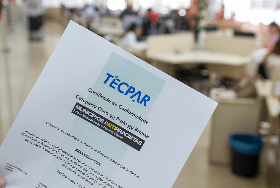 Estado subsidia certificação do Tecpar para municípios com políticas antirracistas