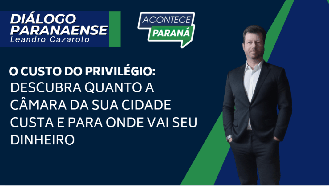 O CUSTO DO PRIVILÉGIO: Descubra quanto a Câmara da sua cidade custa e para ONDE vai seu dinheiro