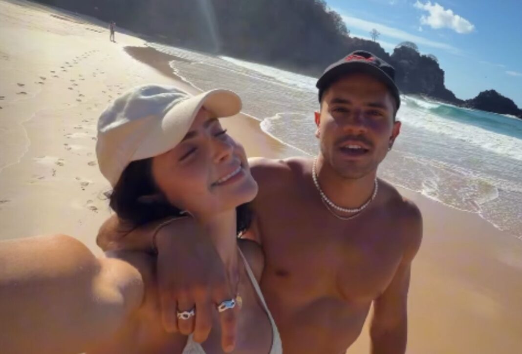 Em Noronha, André Lamoglia se declara à Jade Picon: ‘A mulher mais bonita’