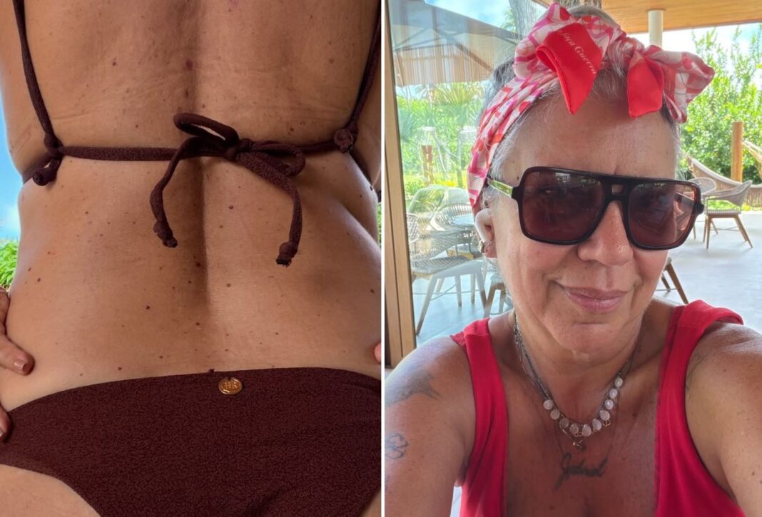 Após anos sem usar biquíni, Astrid Fontenelle abre álbum de verão e coloca o bumbum pra jogo: 'Me libertei'