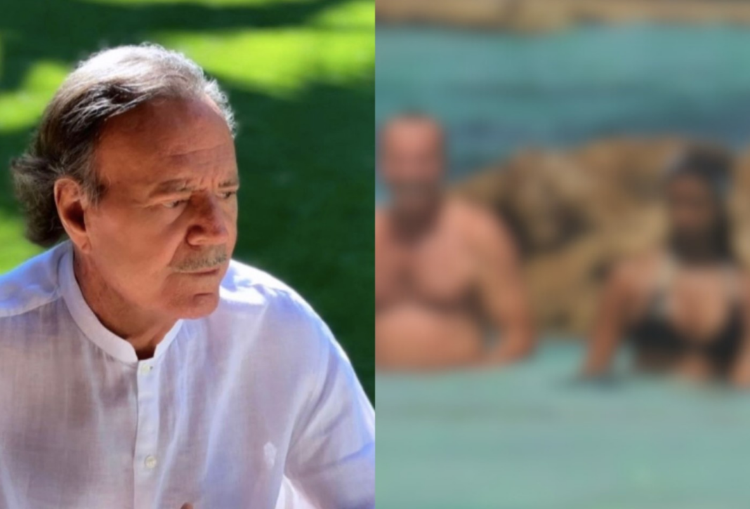 Acusado de abuso sexual, Julio Iglesias foi visto com jovem desconhecida logo após seu casamento em foto inédita; veja