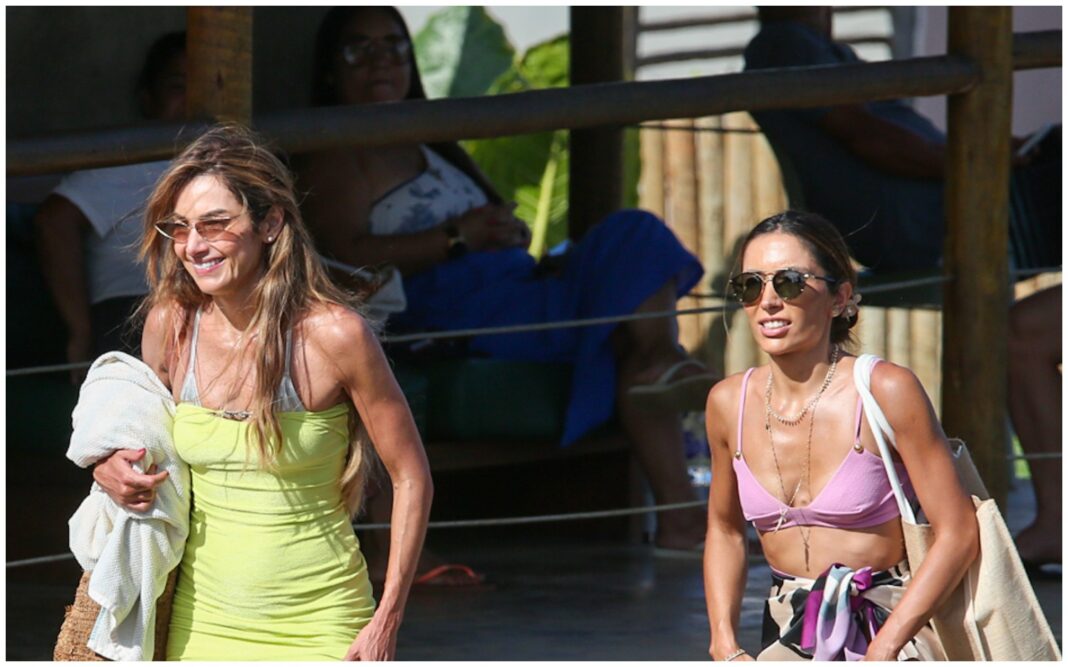 Patrícia Poeta chama atenção por semelhança com a irmã durante passeio por Noronha