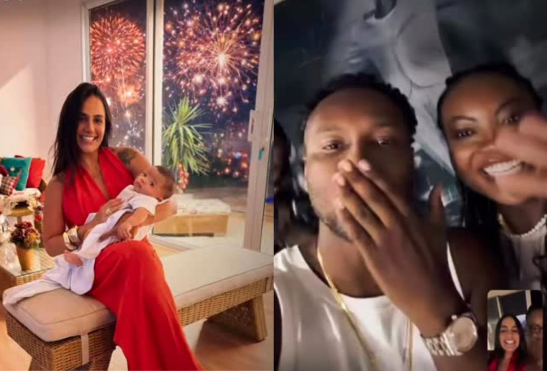 Carol Peixinho mostra como foi a primeira virada de ano com o filho, Bento, longe de Thiaguinho