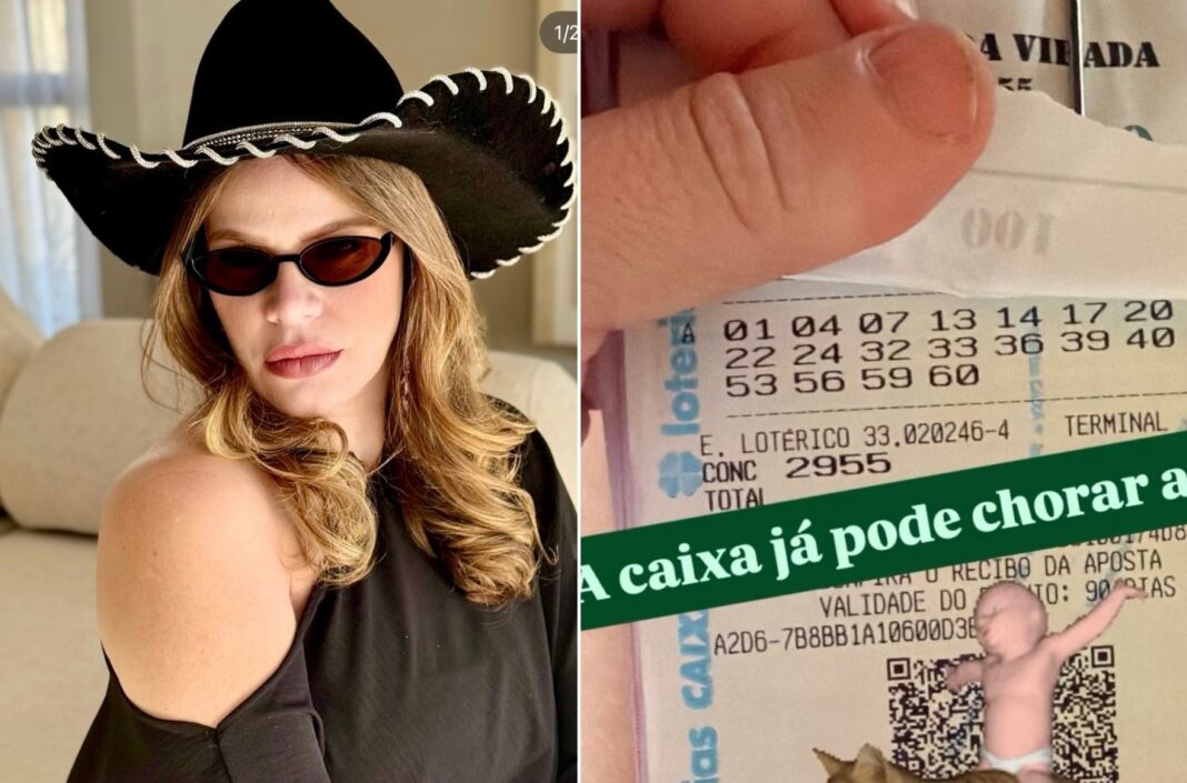 Paulinha Leite mostra que acertou a quina na Mega da Virada; veja quanto apostou e quanto ganhou