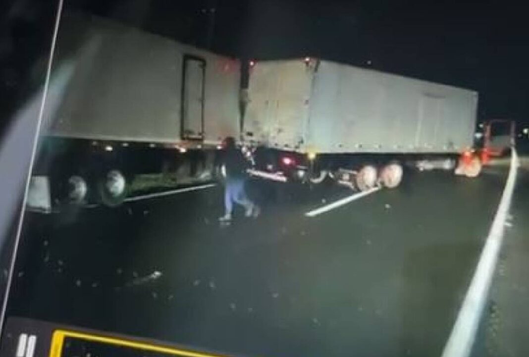 Vídeo! Caminhão envolvido em acidente teria sido roubado