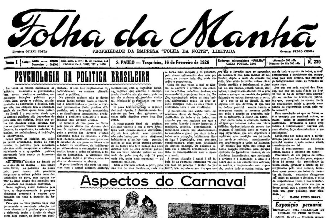 1926: Carnaval ganha maior animação em SP, com muita troça nas ruas – 15/02/2026 – Banco de Dados