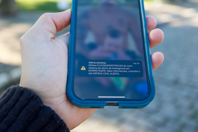 Defesa Civil emitiu 134 alertas de eventos severos desde a criação do Cell Broadcast