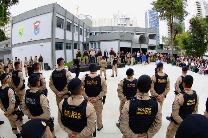PMPR inaugura sede do 33º BPM em Curitiba e realiza solenidade de passagem de comando