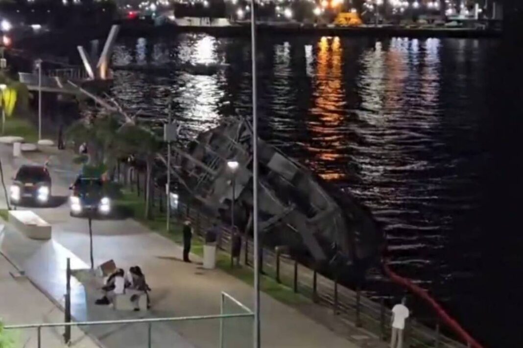 Navio histórico tomba no porto de Santos (SP) – 15/03/2026 – Cotidiano