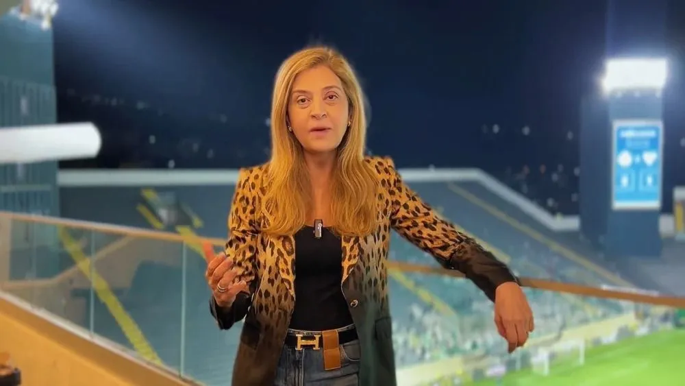 Leila Pereira comemora classificação do Palmeiras e se parabeniza