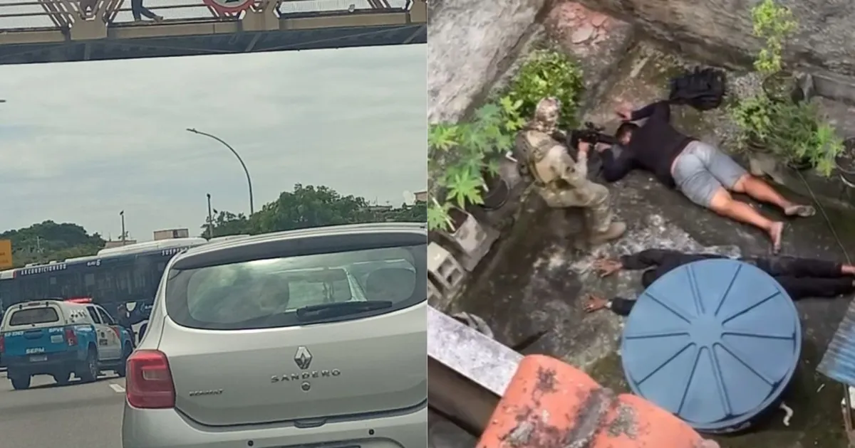 Após operação na Maré, ônibus é usado como barricada na Linha Amarela