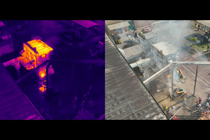 Drones otimizam operações dos bombeiros e auxiliam no combate a incêndios no Paraná