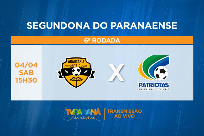 TV Paraná Turismo transmite mais um jogo da Segundona neste sábado